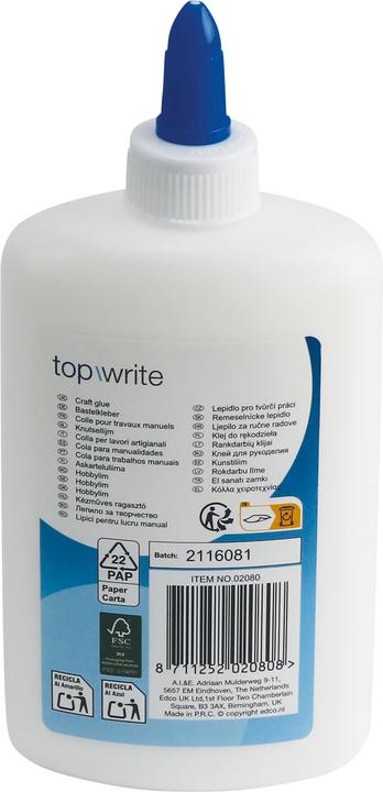 Image du produit Topwrite Colle de bricolage, 250ml (272 g, 250 ml)