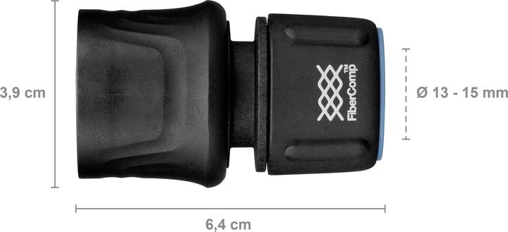 Image du produit Fiskars RACCORD RAPIDE 1/2" - 5/8" FIBERCOMP FS1054786 (Raccord de tuyau, 15 mm)