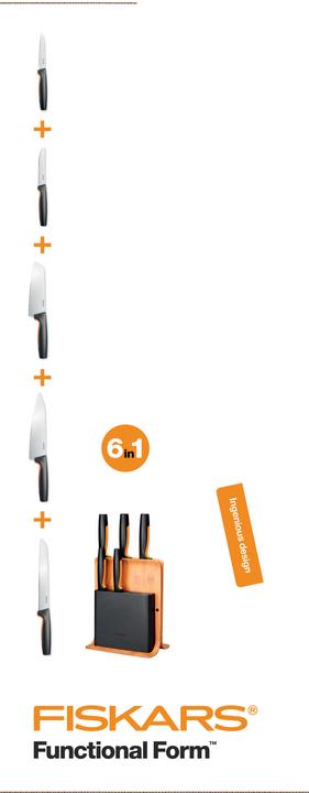 Produktbild Fiskars Functional Form 5 knife set with stand