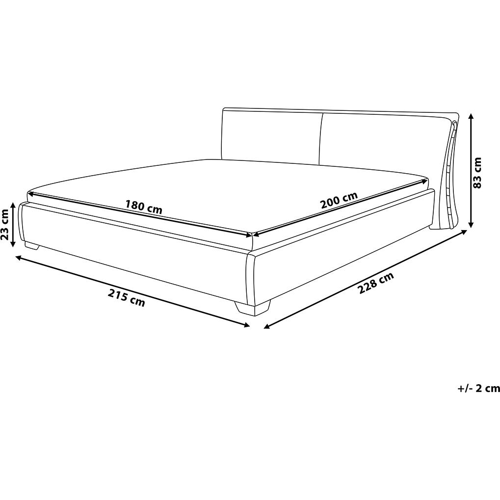 Thumbnail - Beliani, Bett, Paris (180 x 200 cm)