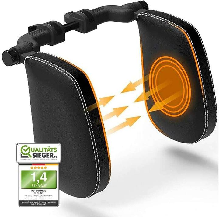 Flipline Auto-Kopfstütze, weisse Nähte