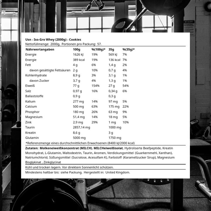 Actual product image USN ISO-GRO Whey (2000 g, 1x)