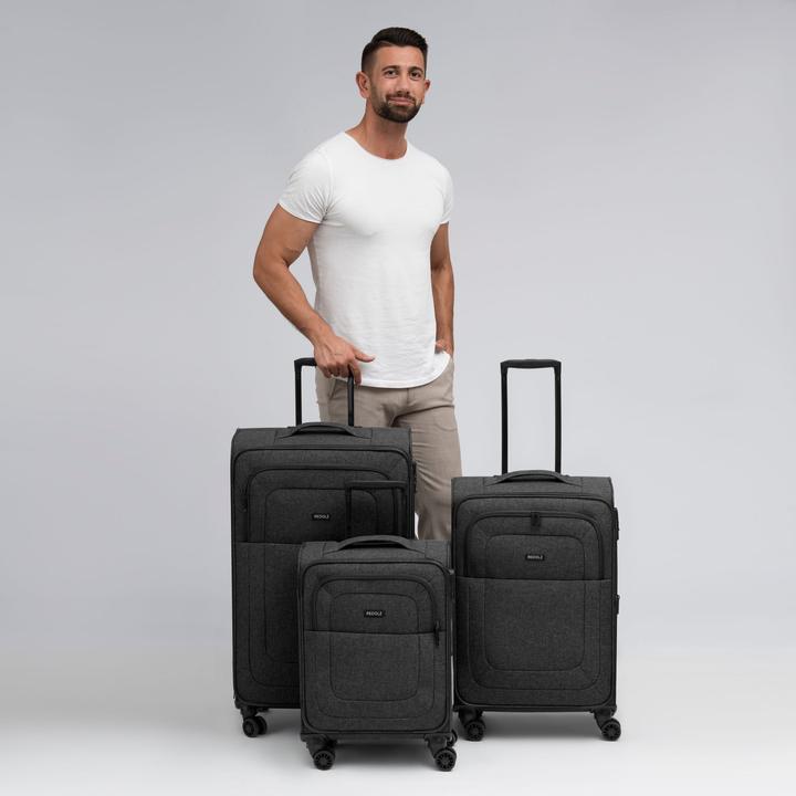 Image du produit Redolz Essentials 12 THREE SET Set de valises à 4 roulettes 3 pièces avec soufflet extensible (201 l)