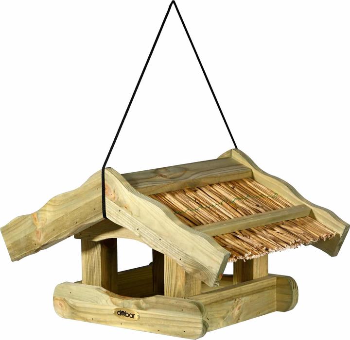 Produktbild Dobar Vogelfutterhaus "Saksun" mit Schilfdach, hängend