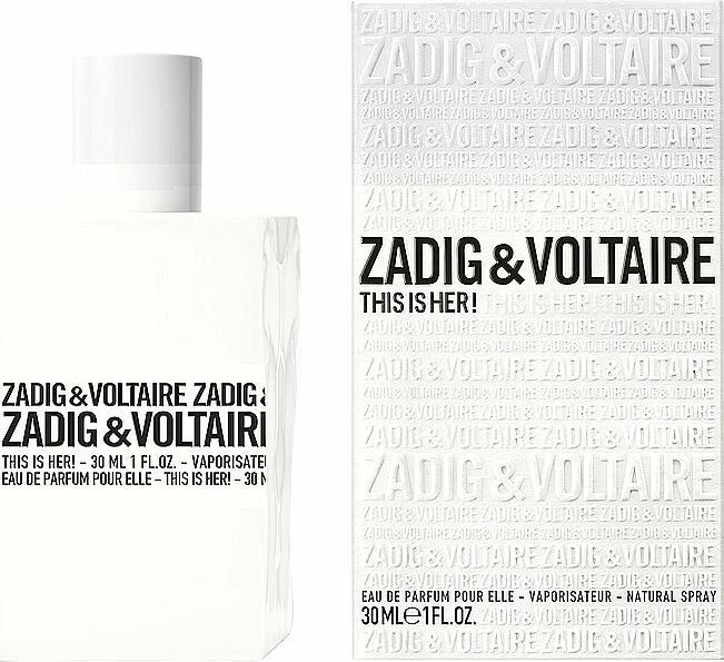 Actual product image Zadig & Voltaire This Is Her (Eau de parfum, 30 ml)
