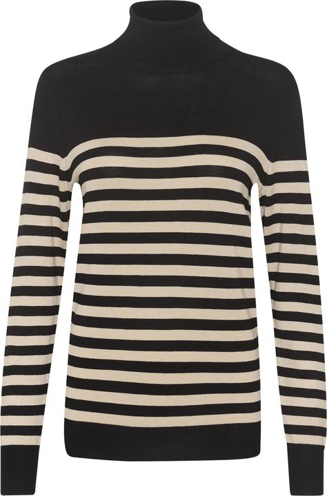 Black, feather gray mel. stripe