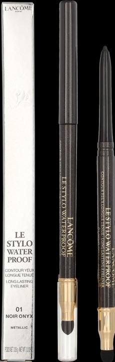 Actual product image Lancôme Le Stylo Waterproof Metallic Noir Onyx 01 (01 Noir Onyx)