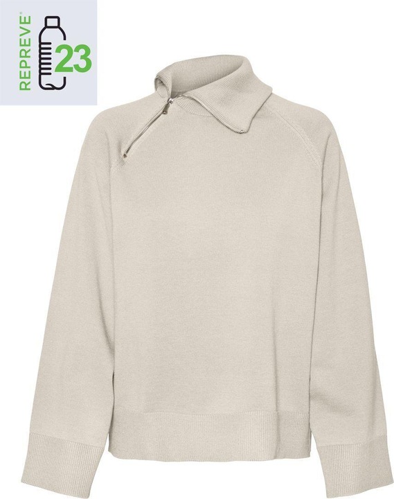 Actual product image Vero Moda High Neck Half-zip Knitted Pullover (XS)