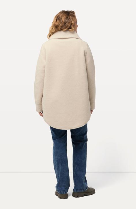 Produktbild Ulla Popken Fleeceshirt, A-Linie, Stehkragen, Zipper, Langarm (50, 52)