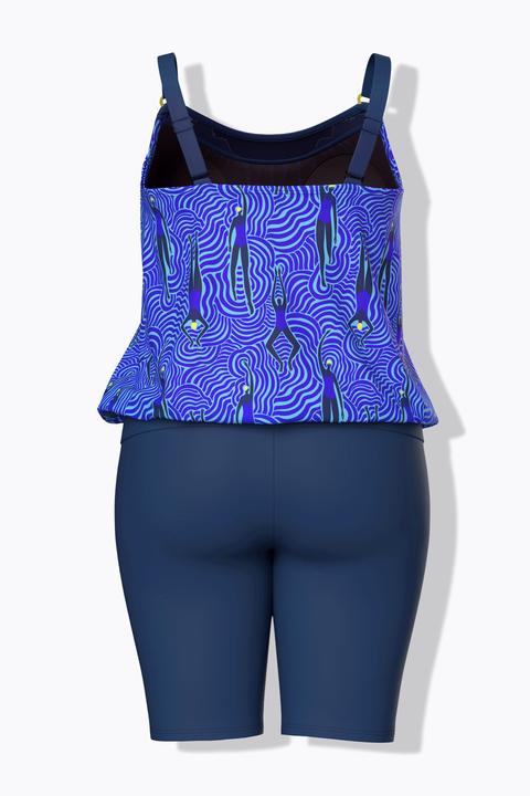 Actual product image Ulla Popken Wave Print Tankini Set (54, 56)