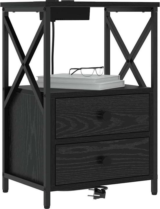 Actual product image vidaXL Bedside table (31 x 40 x 60 cm)