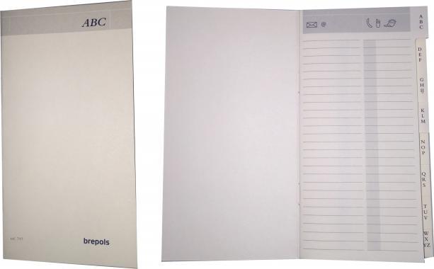 Image du produit Brepols Registre d'adresses (A6)