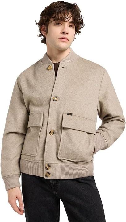 Actual product image Lee Wool Bomber Jacket, Machine Washable, Regular Fit (M)