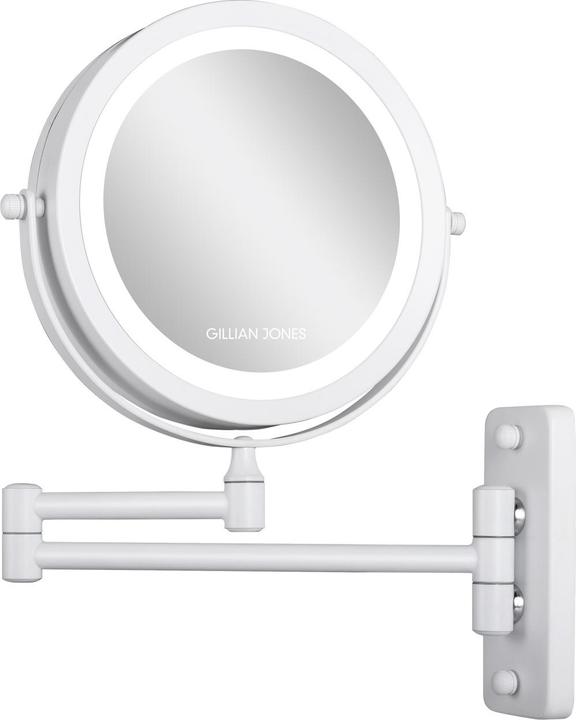 Productafbeelding Cimi Gillian Jones - Dubbelzijdige wandspiegel - Wit - 17,5 cm