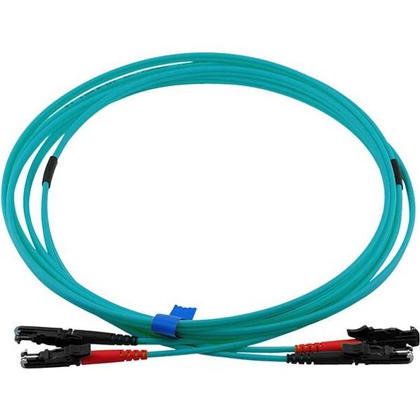 BlueOptics Duplex LWL Patchkabel E2000-E2000 Multimode OM3 1 Meter (1 m), Netzwerkkabel