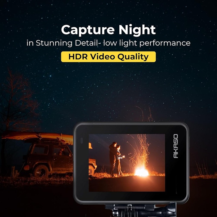 Actual product image Akaso Brave 8 Lite Action Camera Lcd (Wi-Fi)