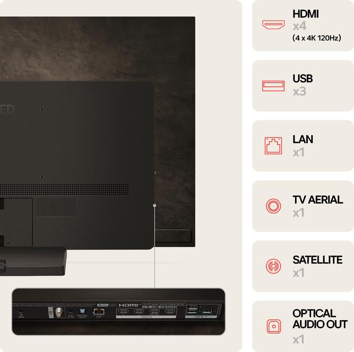 Actual product image LG OLED55C41LA (55", C4, OLED, 4K, 2024)