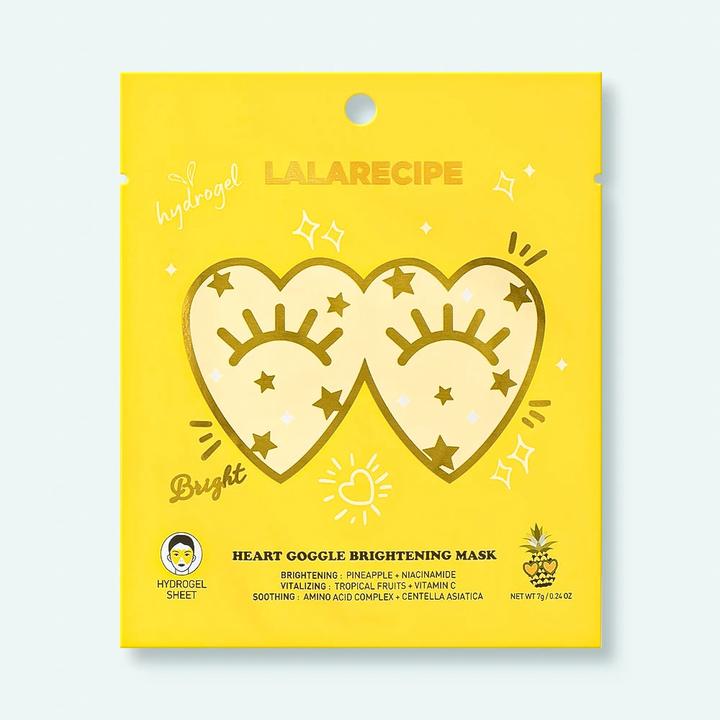 Actual product image Lala Recipe Heart Goggle Brightening Mask