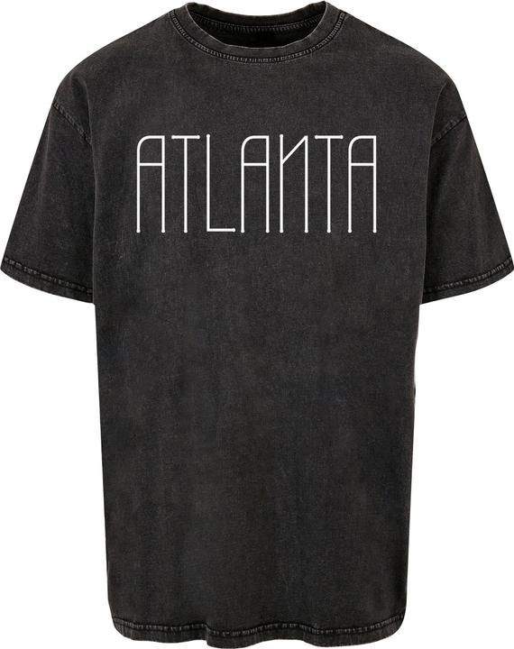 Merchcode Atlanta X Acid Washed Heavy Oversize Tee - 113099 (S)