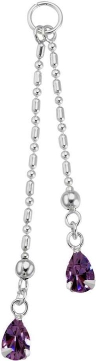 Produktbild Bijouteria Bauchpiercing-Anhänger (Silber 925, Kristall)