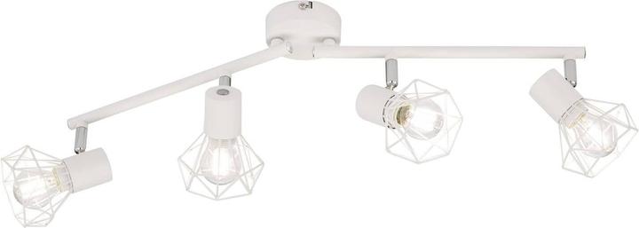 Produktbild Fischer & Honsel Honsel Ran Deckenbogen 4-fach E14 Drahtschirm weiss weiss 20393 (E14)