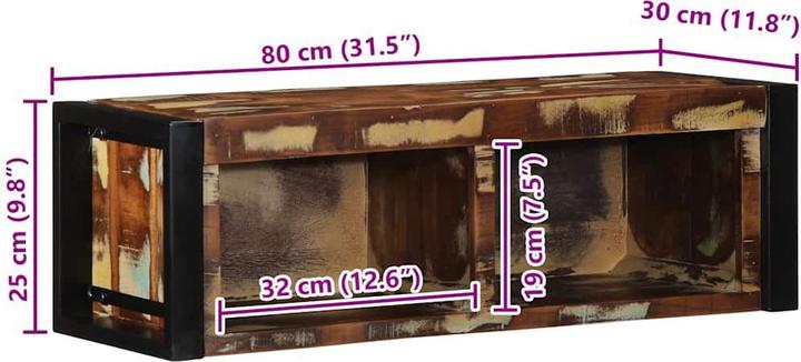 Actual product image vidaXL TV-Schrank (80 x 30 x 25 cm)