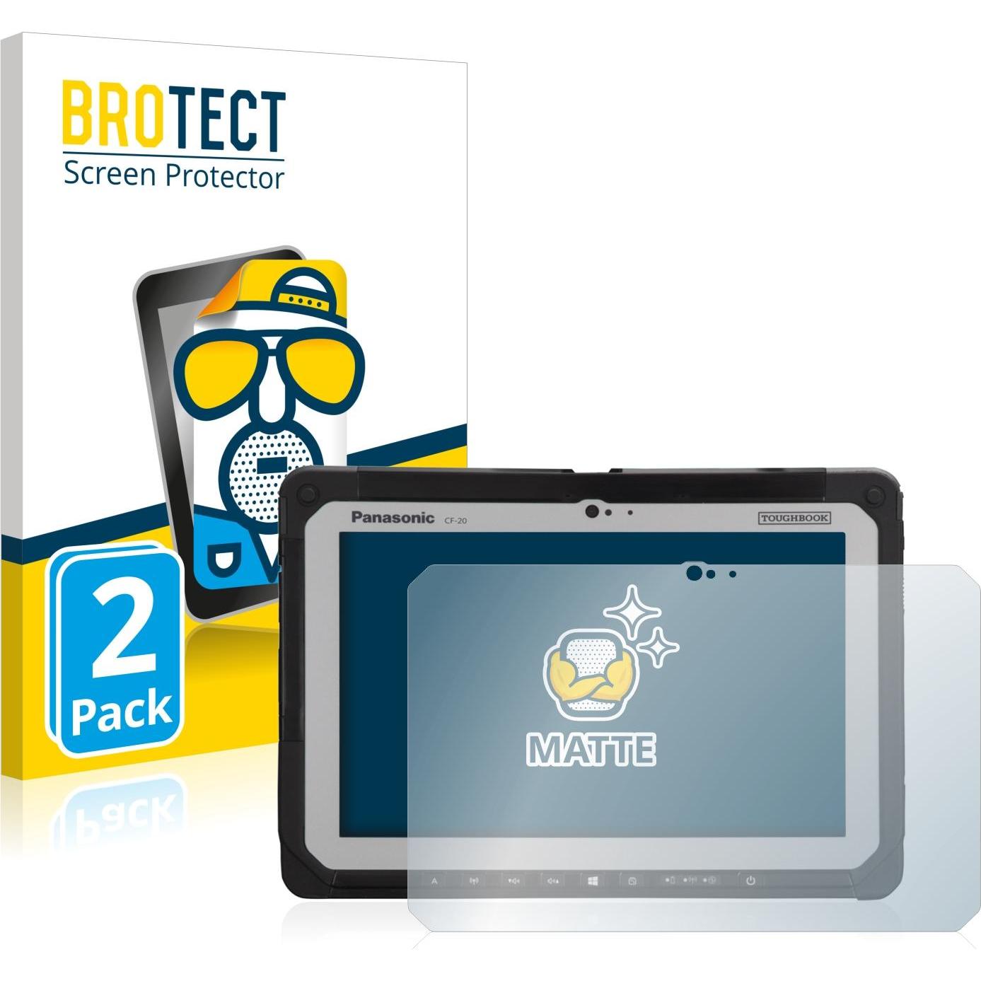BROTECT Entspiegelungs-Schutzfolie Displayschutz Matt (2 Stück, Toughbook CF-20), Tablet Schutzfolie