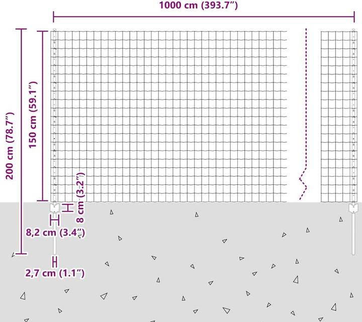 Produktbild vidaXL Aussenbarriere