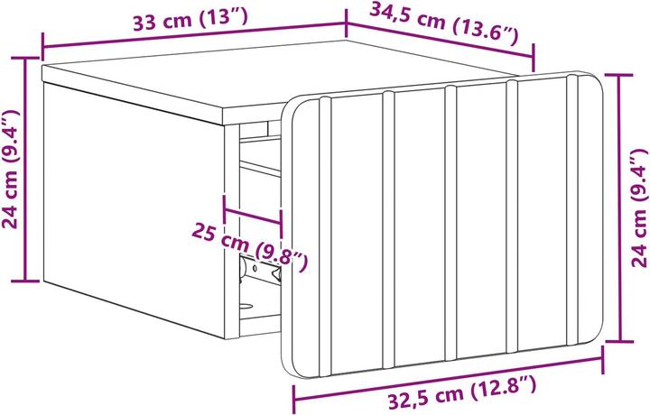 Produktbild vidaXL Wandschrank