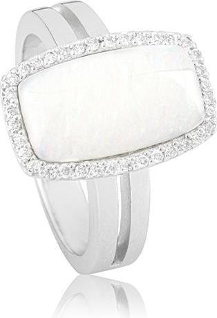 Produktbild Breuning RING - E.OPAL WEISS/Brill. 0,198 Ct. H/si (56, 585/14 K Gold)