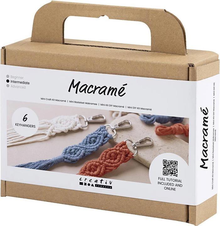 Actual product image Creativ Company Mini Macramé Key Ring Craft Set