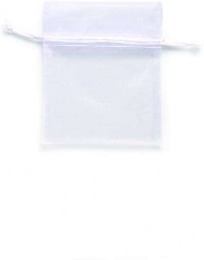 Produktbild Glorex Organzasäckchen 10x12,5 cm 5St weiss (Organzabeutel, 5 x)