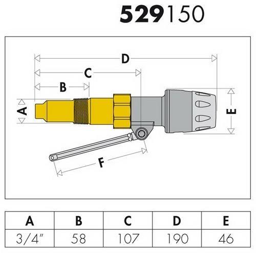 Actual product image Caleffi Firing regulator 529 3/4inchx58mm