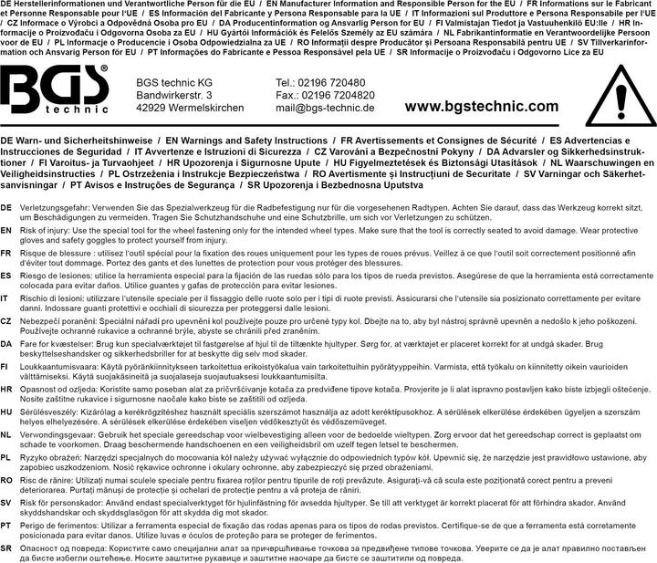 Produktbild BGS Radmutternschlüssel