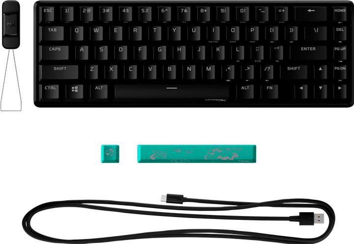 Produktbild HP Alloy Origins 65 - Mechanical Gaming Keyboard - HX Aqua (US Layout) (US, Kabelgebunden)