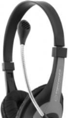 Produktbild Esperanza EH158K Kopfhörer & Headset Kopfband Schwarz Grau (Kabelgebunden)