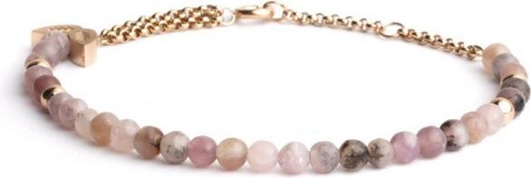 Image du produit Didyma BRACELET - PIERRE NATURELLE LEPIDOLITE - 17+2+2CM (Acier inoxydable 316L)