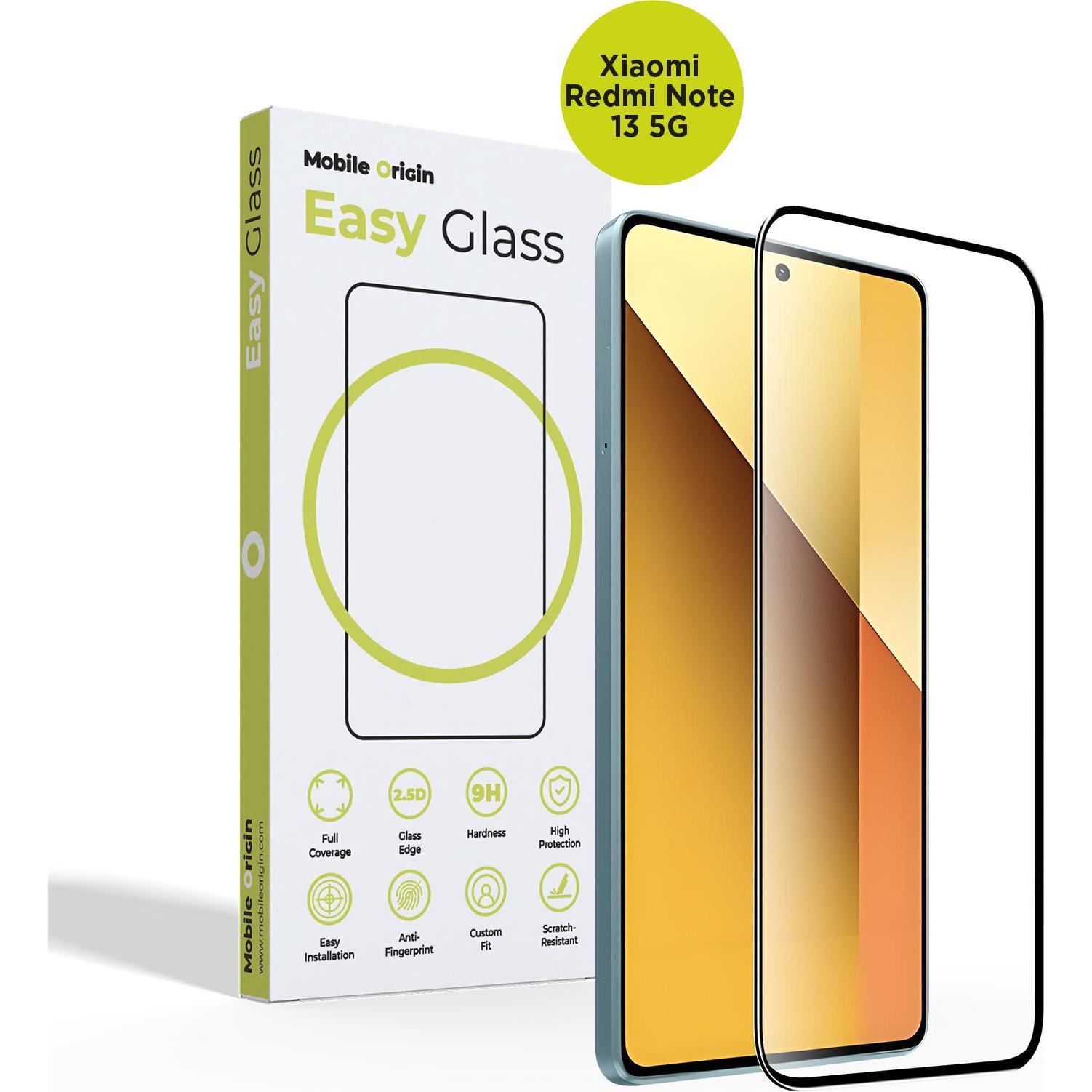 Mobile Origin EasyGlass per Xiaomi Redmi Note 13 5G (Xiaomi Redmi Note 13 5G), Pellicola protettiva smartphone