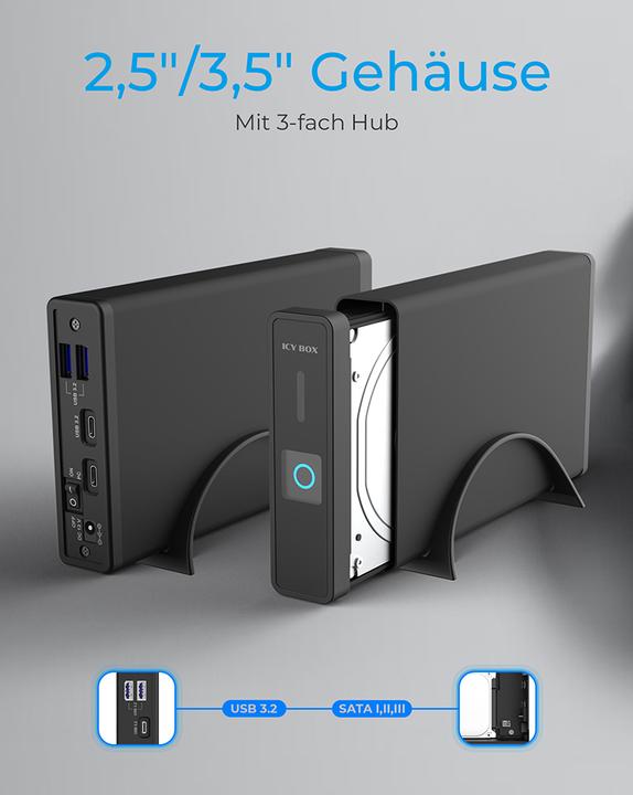 Immagine prodotto Icy Box IB-382H-C31 (2.5", 3.5")