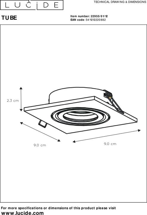 Produktbild Lucide Tube (GU10)