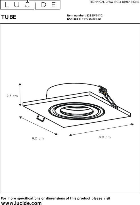 Produktbild Lucide Tube (GU10)