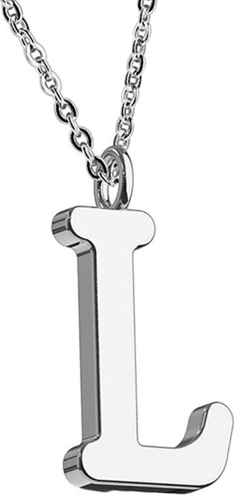 Immagine prodotto Star Piercing Catena d'argento con ciondolo lettera L (senza ottone, Acciaio chirurgico 316L)