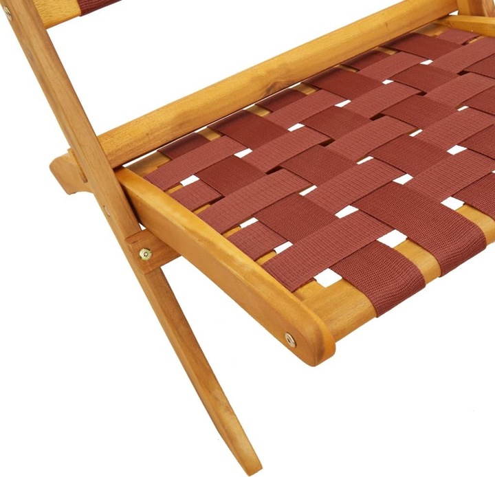 Produktbild VidaXL Gartenstühle 2 Stk. Klappbar Akazie & Stoff