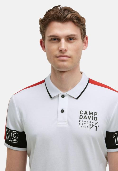 Immagine prodotto Camp David Poloshirt Keep Focused Kurzarmshirt mit Polokragen (L)