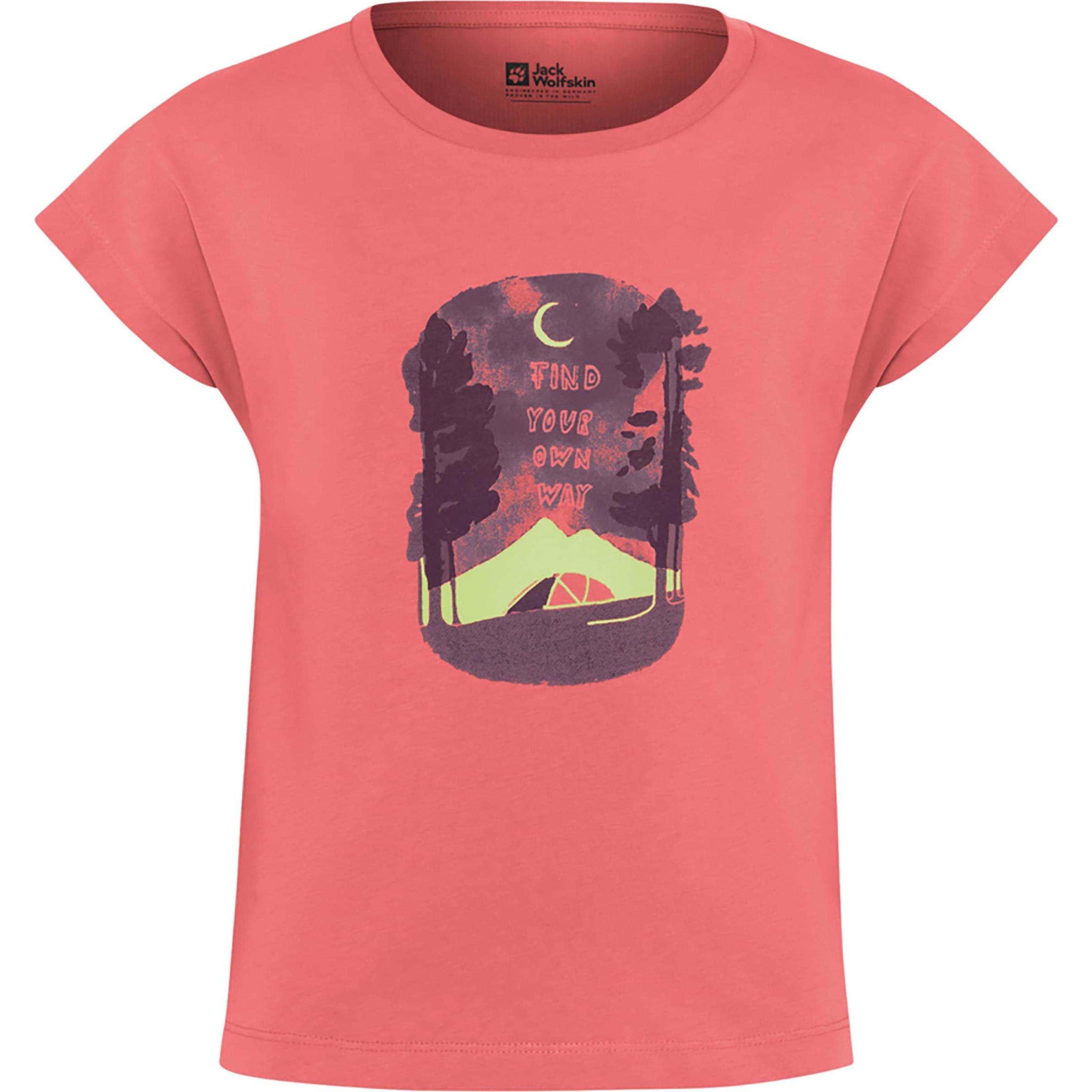 Jack Wolfskin, Jungen, Shirt, Graphic Girls T, Pink, (104)