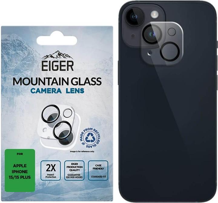 Immagine prodotto Eiger Mountain Glass Lens (1 pz., Apple iPhone 15, Apple iPhone 15 Plus)