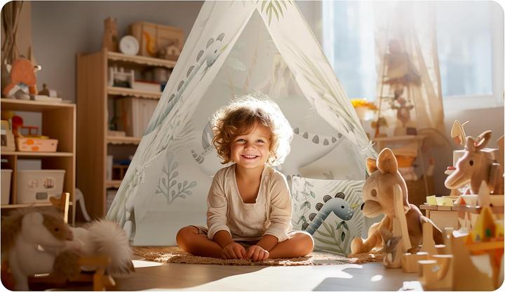 Productafbeelding Nukido Tipi Kinderzelt mit Kissen