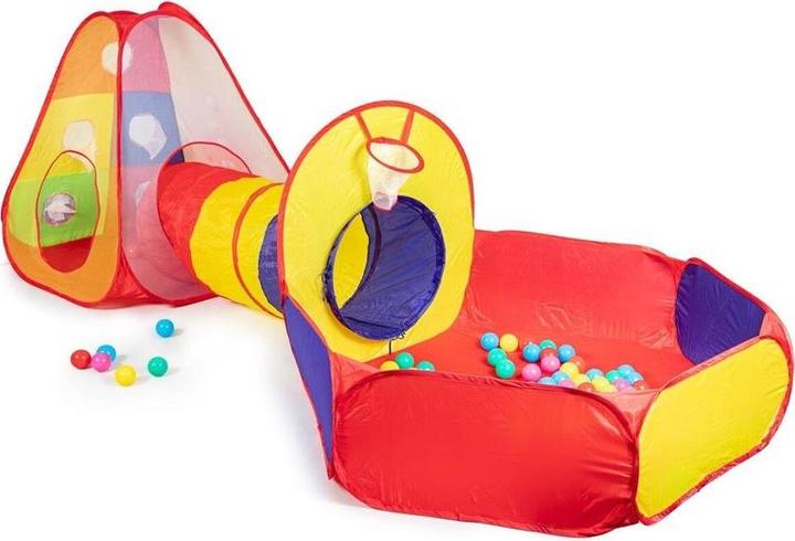 Actual product image Children's tent set with tunnel pool with balls