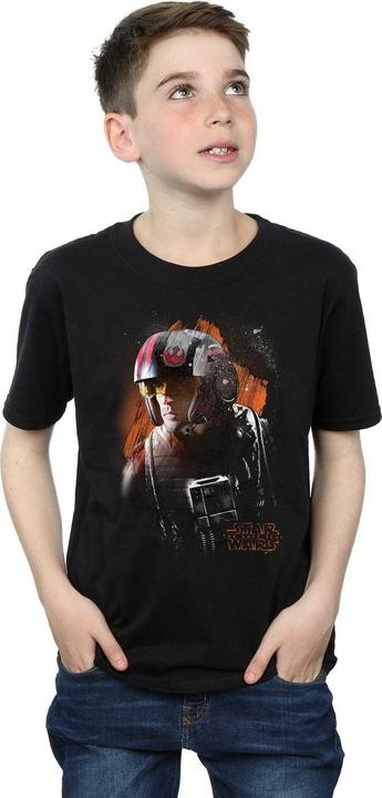 Produktbild Star Wars The Last Jedi Poe Dameron Brushed TShirt Jungen (116)