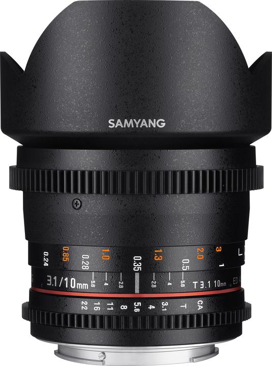 Produktbild Samyang 10mm T3.1 VDSLR II Sony E-Mount (Sony E, APS-C / DX)